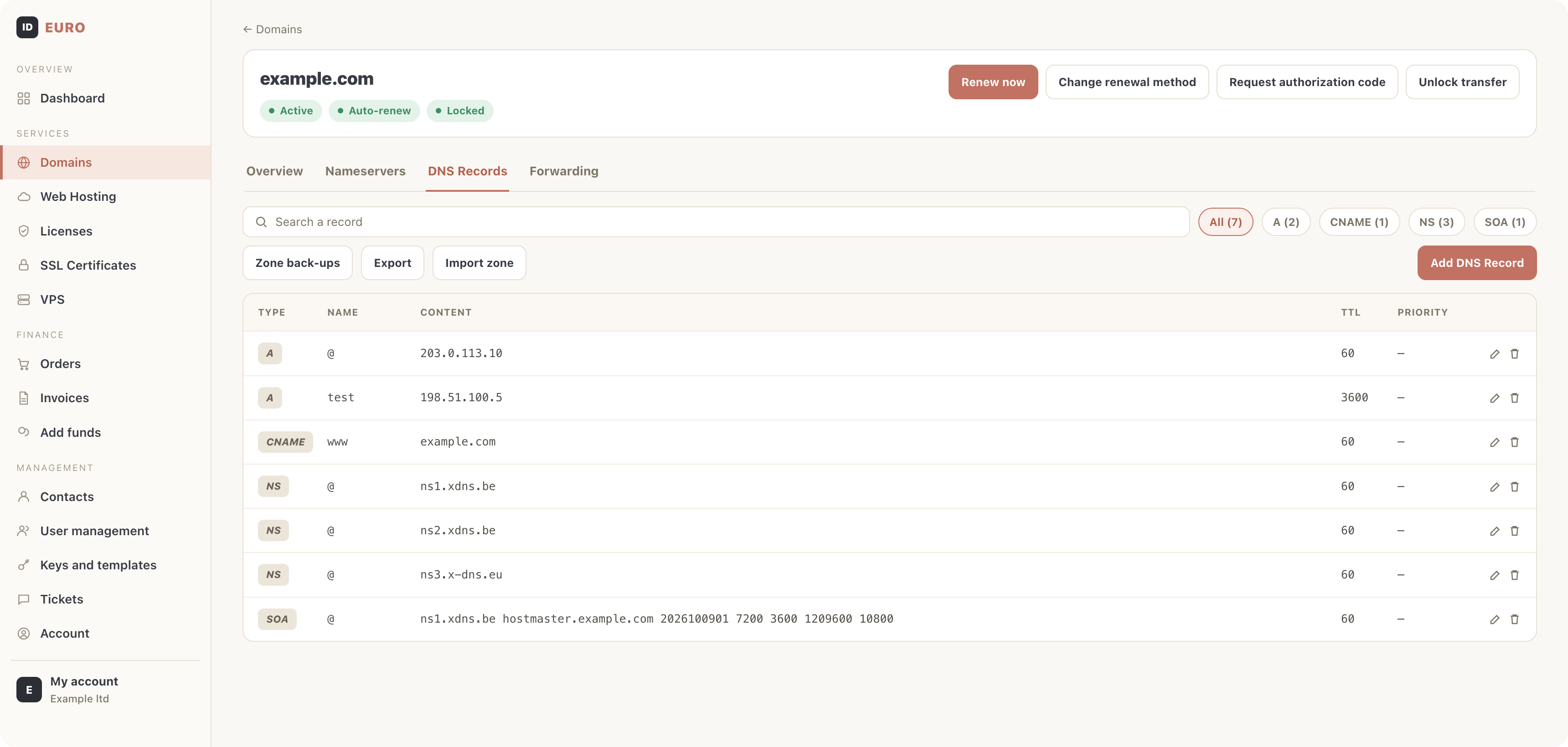 Domains & DNS