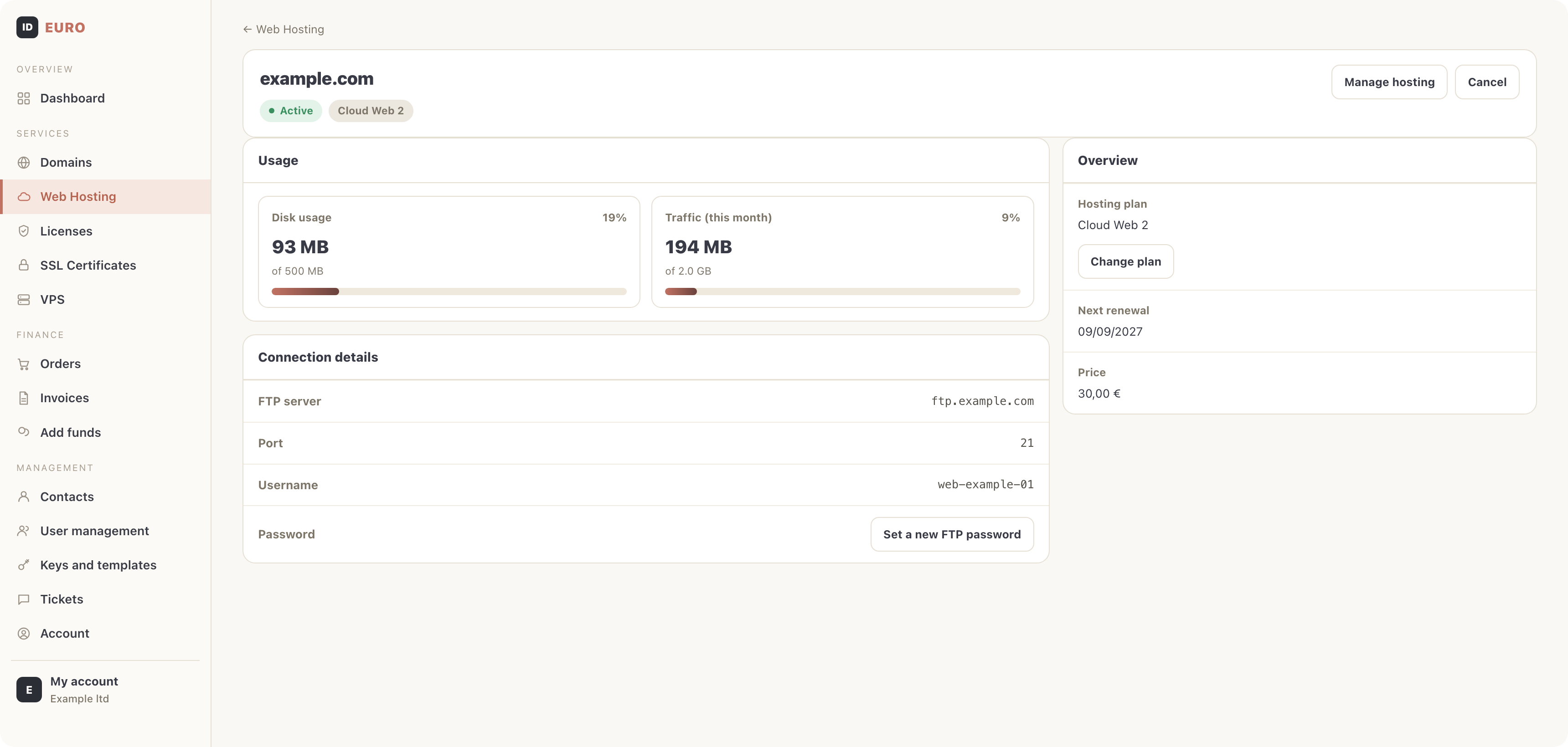 Web hosting